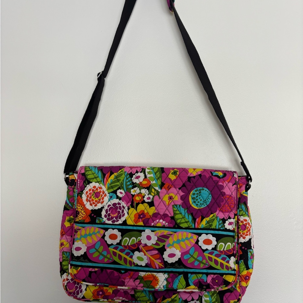 Vibrant Vera Bradley Floral Crossbody Bag